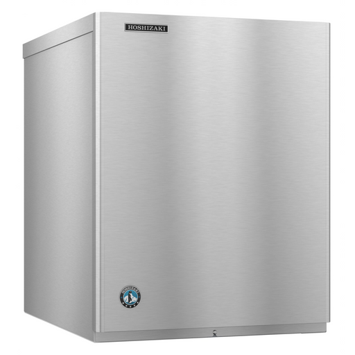 Hoshizaki KM-660MWJ Crescent Cuber Icemaker, Water-cooled, stainless steel exterior.