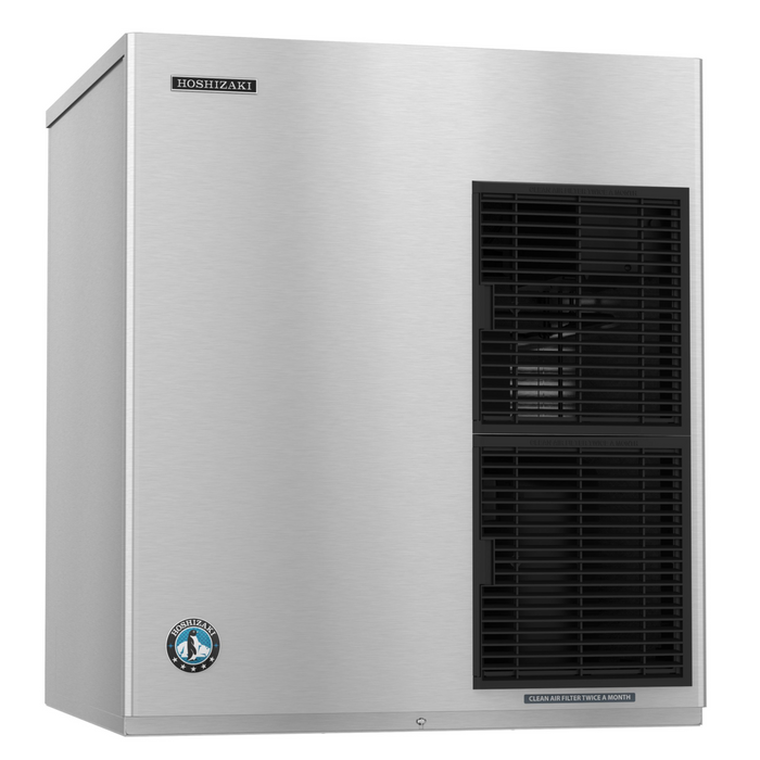 Hoshizaki F-1501MWJ-C cubelet icemaker, water-cooled, durable stainless steel, commercial use.