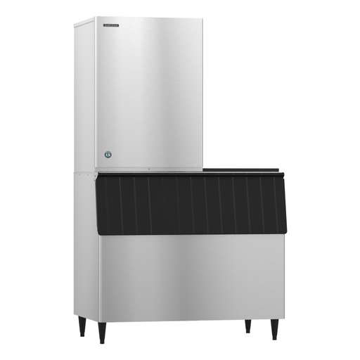 Hoshizaki KM-1340MWJ Crescent Cuber Icemaker, Water-cooled, stainless steel exterior, energy-efficient.