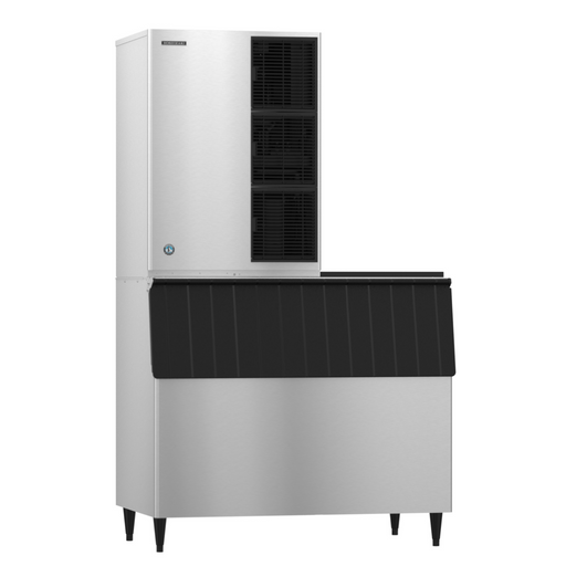 Hoshizaki KM-1340MAJ Crescent Cuber Icemaker, air-cooled, efficient stainless steel design.