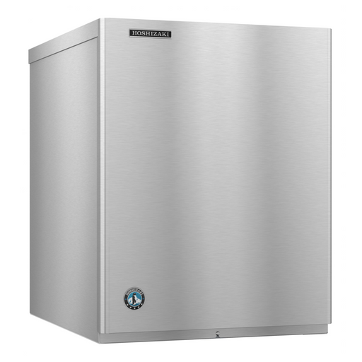 Hoshizaki KM-350MWJ water-cooled crescent cuber icemaker, stainless steel.