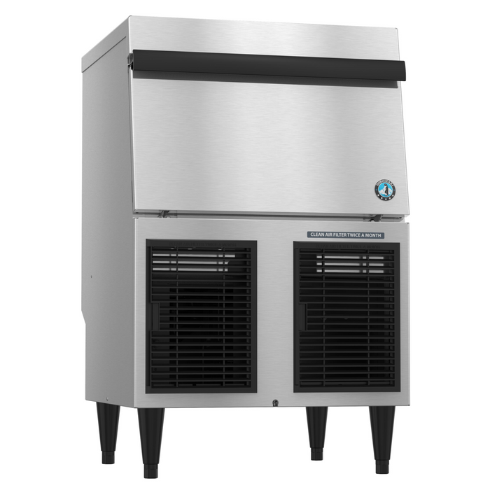 Hoshizaki F-330BAJ flaker icemaker with air-cooled system and built-in storage bin.