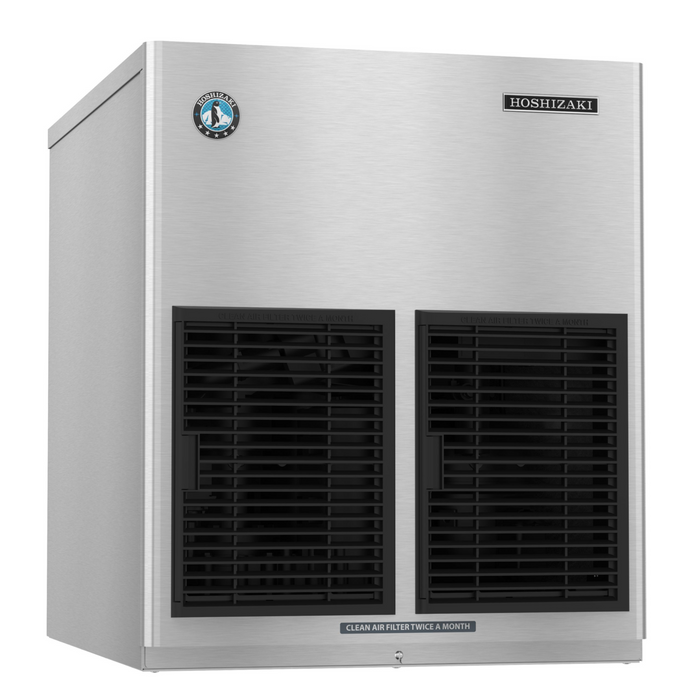 Hoshizaki F-801MAJ-C cubelet icemaker, air-cooled, stainless steel, produces 632 lbs of nugget ice per day, ENERGY STAR® qualified.