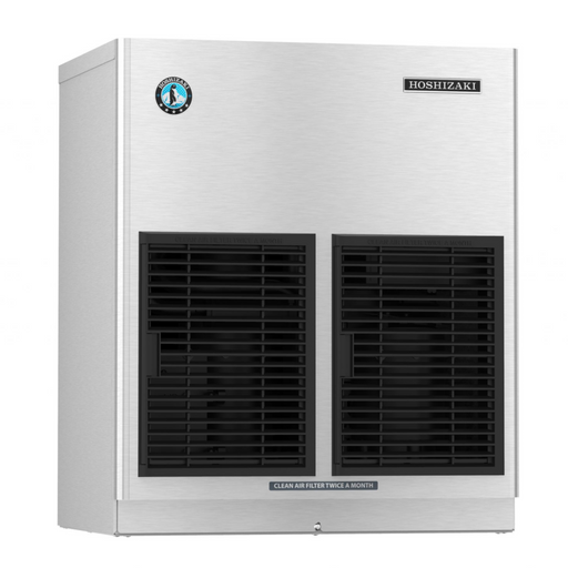 Hoshizaki FS-1022MLJ-C cubelet ice maker, remote-cooled, stainless steel, front view.