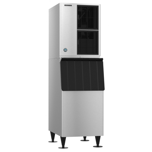 Hoshizaki KM-520MAJ Crescent Cuber Icemaker, air-cooled, stainless steel design.