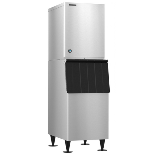 Hoshizaki KM-350MWJ Crescent Cuber Icemaker, water-cooled, stainless steel design.