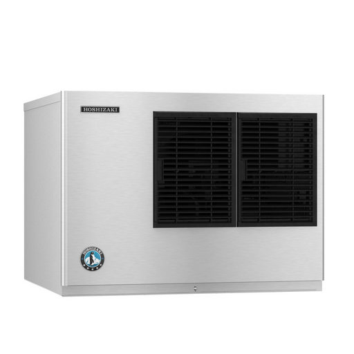 Hoshizaki KML-325MAJ air-cooled crescent cuber icemaker with stainless steel exterior.