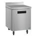 Hoshizaki WF27B-01 single section worktop freezer with stainless steel door.