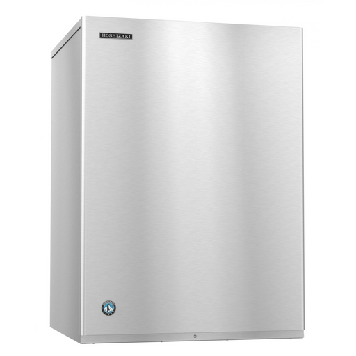 Hoshizaki KM-1340MWJ Crescent Cuber Icemaker, Water-cooled, stainless steel exterior.