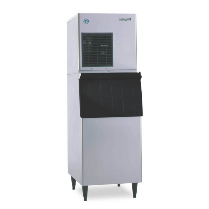 Hoshizaki F-450MAJ air-cooled flaker icemaker, stainless steel, produces up to 492 lbs of ice daily.