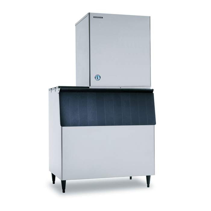 Hoshizaki F-1501MWJ flaker icemaker, water-cooled, stainless steel exterior.