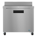 Hoshizaki WR36B-01 single section worktop refrigerator with stainless door and lock.