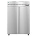 Hoshizaki Refrigerator R2A-FSN with stainless steel double doors and lock.