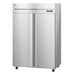 Hoshizaki Refrigerator R2A-FSN, two section upright with stainless steel doors and lock, 115V.