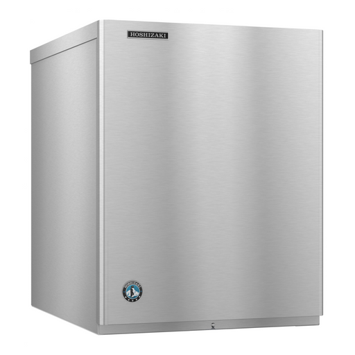 Hoshizaki KM-520MWJ Crescent Cuber Icemaker, water-cooled, stainless steel exterior.