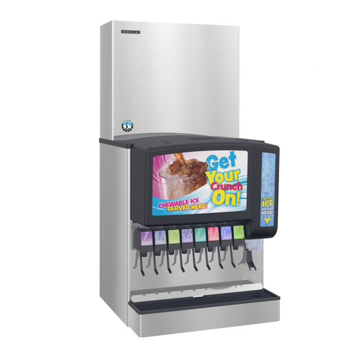 Hoshizaki FS-1001MLJ-C cubelet icemaker, remote-cooled, stainless steel, 851 lbs per day.