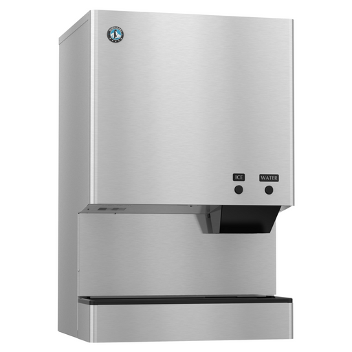 Hoshizaki DCM-500BWH water-cooled cubelet icemaker with built-in storage bin.