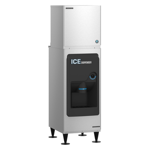 Hoshizaki KMD-410MWJ Crescent Cuber Icemaker, water-cooled unit with dispenser.