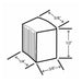 Hoshizaki Ice Dispensers DCM-271BAH-OS diagram showing dimensions, Cubelet Icemaker, air-cooled, hands-free dispenser.