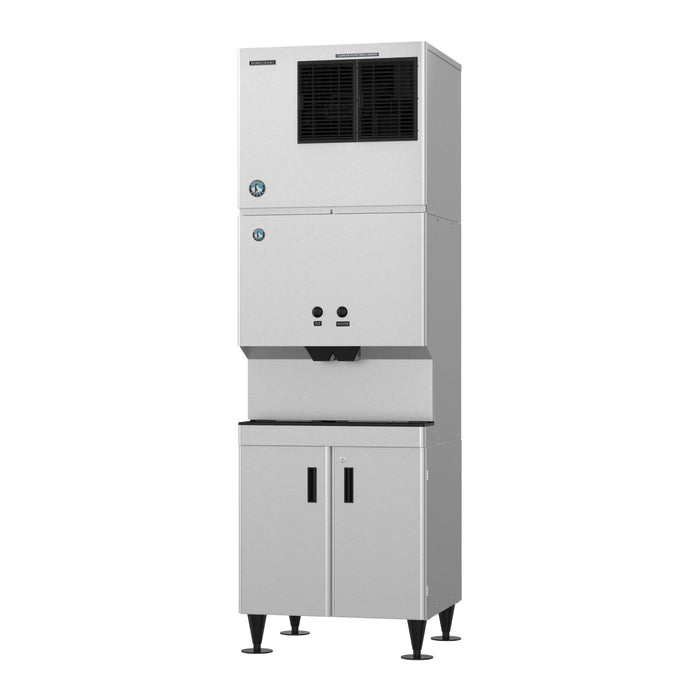 Hoshizaki DM-200B ice and water dispenser, 30" wide, 200 lbs capacity, stainless steel exterior.