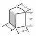 Hoshizaki F-1501MRJZ-C cubelet icemaker dimensions diagram.