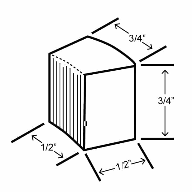 Hoshizaki F-2001MRJZ-C cubelet ice maker dimensions illustration.