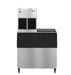 Hoshizaki F-1002MRJZ flaker icemaker, stainless steel exterior, produces 907 lbs of flaked ice daily.