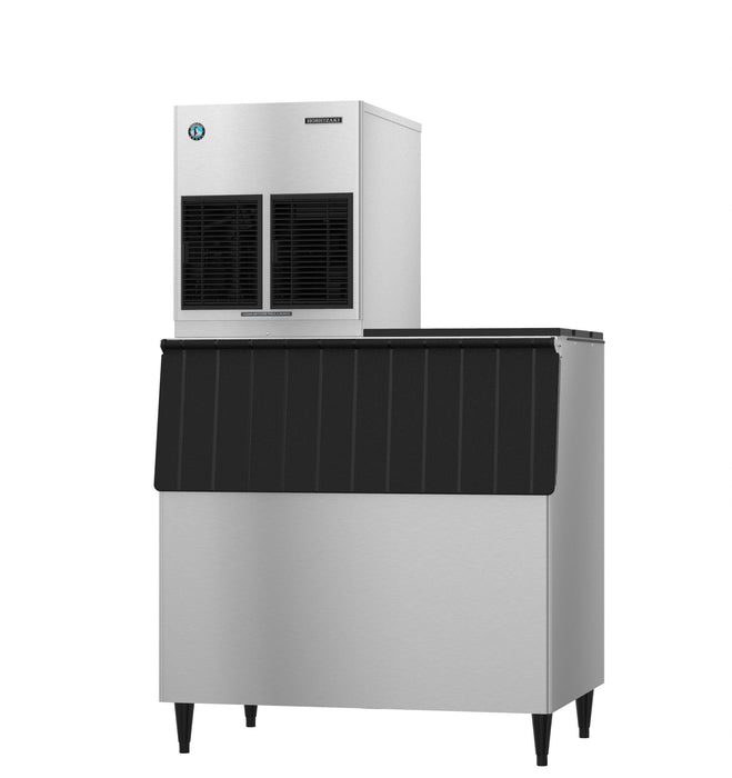 Hoshizaki F-1002MRJZ flaker icemaker with URC-5FZ, remote-cooled, produces 907 lbs of flaked ice daily.