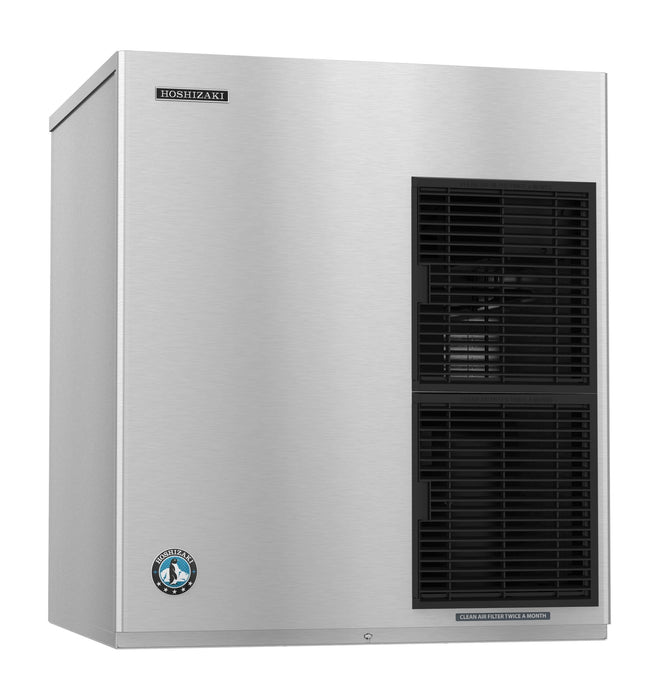 Hoshizaki F-1501MRJZ-C Cubelet Icemaker, Remote-cooled, stainless steel design.