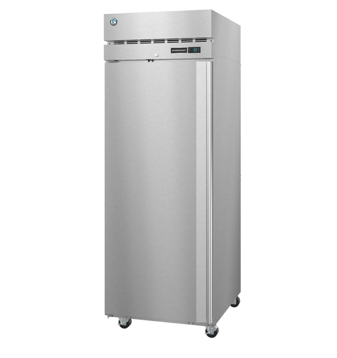 Hoshizaki F1A-FSL single section upright freezer with full stainless lockable door.