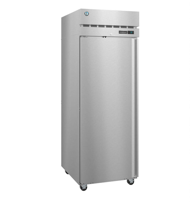 Hoshizaki F1A-FSL single section upright freezer with full stainless door and lock.