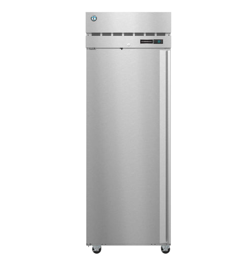 Hoshizaki F1A-FSL single section upright freezer with full stainless steel door and lock.