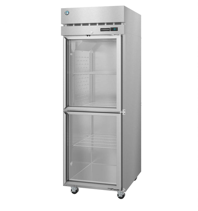 Hoshizaki F1A-HG Single Section Upright Freezer with Stainless Door and Lock.