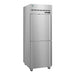 Hoshizaki F1A-HSL single section upright freezer with half stainless doors and lock