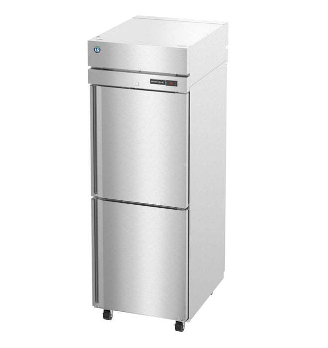 Hoshizaki HC1A-HS-HS heated cabinet with stainless doors and casters.