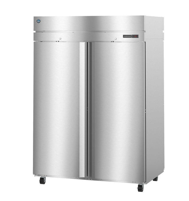 Hoshizaki HC2A-FS-FS heated cabinet with stainless steel doors and lock.