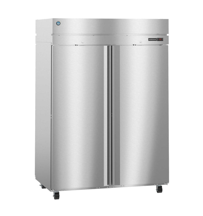 Hoshizaki HC2A-FS-FS heated cabinet with stainless steel doors and lock.