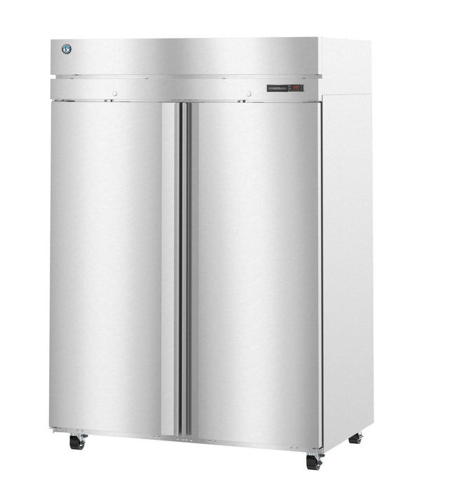 Hoshizaki HC2A-FS Heated Cabinet with stainless steel full-lock doors and casters.