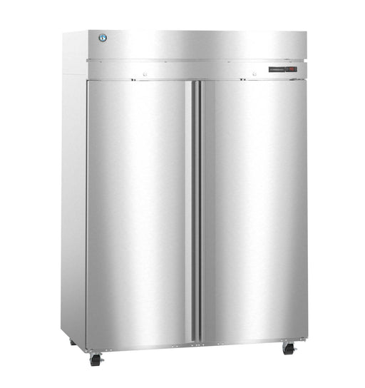 Hoshizaki HC2A-FS heated cabinet with full stainless steel doors and casters.