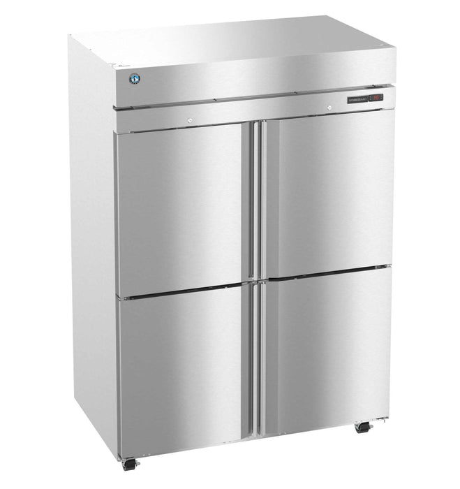 Hoshizaki HC2A-HS heated cabinet, stainless steel upright, half doors with lock.