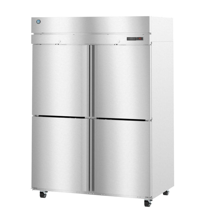 Hoshizaki HC2A-HS heated cabinet, two-section upright, stainless steel design, lockable half doors.