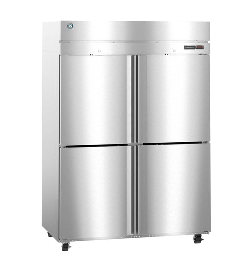 Hoshizaki HC2A-HS heated cabinet with half stainless doors and lock.