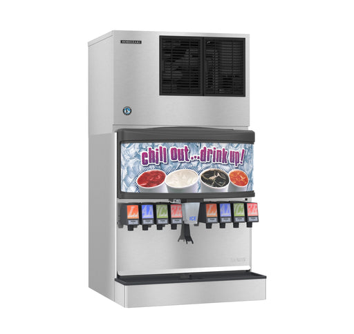 Hoshizaki KMD-705MAJ Crescent Cuber Icemaker, Air-cooled, stainless steel, produces crescent ice, ideal for self-serve areas.