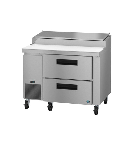 Hoshizaki PR46B-D2 Single Section Pizza Prep Table with Stainless Drawers and Refrigerator