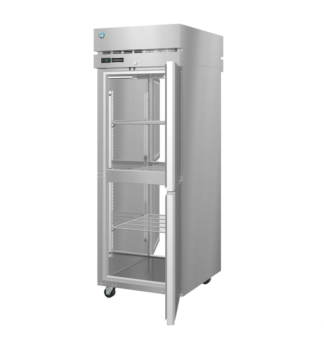 Hoshizaki Refrigerator PT1A-HS-HS, Single Section Pass Thru Upright with Half Stainless Doors and Lock