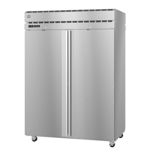 Two-section stainless steel Hoshizaki Refrigerator PT2A-FS-FS with lockable doors, digital controller, and LED display.