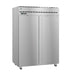 Hoshizaki Refrigerator PT2A-FS-FS, two-section stainless steel pass-thru upright with lock.