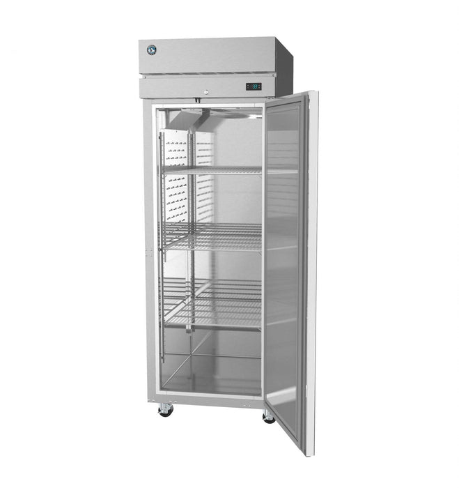 Hoshizaki F1A-FS single section upright freezer with full stainless steel door.