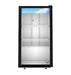 Hoshizaki RM-7-HC-BLK countertop refrigerator with single section glass door.