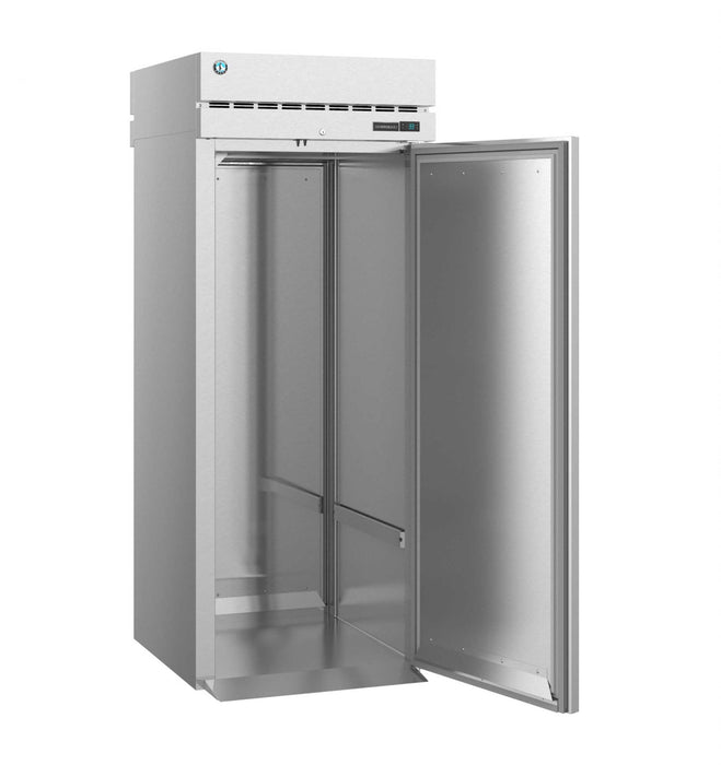 Hoshizaki RN1A-FS stainless steel single section roll-in refrigerator.